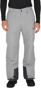 Pantalones de Esquí Impermeables Grises para Hombre con Refuerzo Inferior Negro, Cierre de Botones, Resistencia al Agua de 10,000 mm, Ropa para Exteriores - Product Image 5