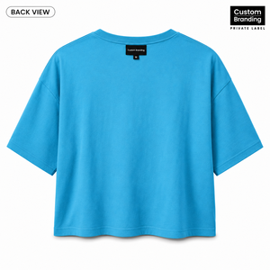 Sophisticated Eco-Friendly 100% Cotton Slim Fit Breathable <b>Crop</b> <b>Top</b> T-Shirts Fashion-Forward Women Exquisite Range Elevate Your - Product Image 2