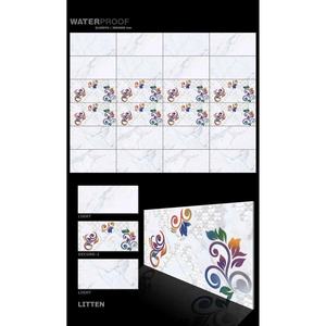 Azulejos Decorativos de Porcelana Cerámica para Pared, 300x600mm, 12x24, Diseño Floral Brillante, Azulejos Digitales para Cocina, Garantía de 5+ Años - Product Image 2