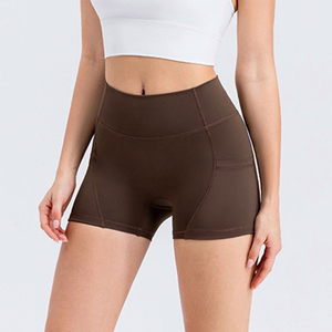 Shorts de Compresión Deportivos de Cintura Alta para Mujer, Transpirables, con Logotipo Personalizado, Venta al Por Mayor - Product Image 4