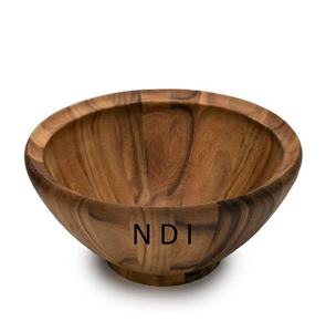 Bol de stockage des aliments en bois pouf brun foncé ustensiles de cuisine pour hôtel utilisation pour la restauration bol de mélange de fruits de service - Product Image 1