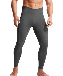 Leggings de Compresión para Gimnasio para Hombre OEM, Secado Rápido, Deportivos, con Bolsillo, Largos hasta el Tobillo, Estampado por Transferencia de Calor, Spandex/Poliéster Elástico - Product Image 3