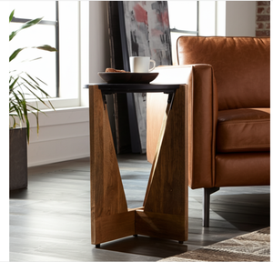 Round <b>Coffee</b> <b>Table</b> Wooden Pedestal Side <b>Table</b> Antique Contemporary Accent <b>Table</b> for Living Room Hotel - Product Image 6