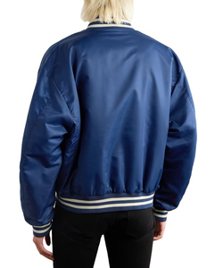 New Hot Selling Fashion Silk Satin Wholesale <b>Varsity</b> <b>Jackets</b> Custom Color Logo <b>Men's</b> <b>Bomber</b> <b>Jacket</b> Made In Pakistan 2026 - Product Image 3