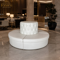 Luxuriöses Modernes Rundes Sofa Hotel-Lobby-Lounge-Möbel Kreisförmiges Gestepptes Bankett-Sofa für Hochzeits- und Empfangsbereiche