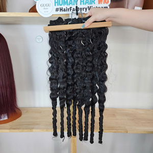 ผมแท้เวียดนาม GUGU HAIR คุณภาพดีที่สุด แบบ Super Double Drawn สีดำธรรมชาติ น้ำหนัก 100 กรัม  แบบต่อผม 26 นิ้ว มีจำหน่ายแล้ว - Product Image 2