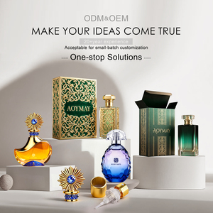 Luxury Custom Glass Perfume Bottles 50ml 100ml <b>Crimp</b> Cap <b>Set</b> Customizable Capacity for Essential Oil - Product Image 5