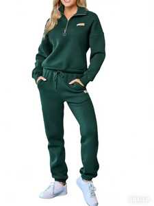 <b>Women's</b> Casual Outdoor Winter Jogger Pant 100% Cotton Fleece Breathable High Quality Best Selling Low MOQ OEM Wholesale - Product Image 4