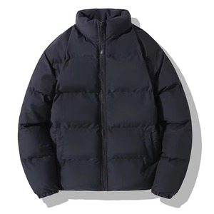 Custom Men's Winter Puffer <b>Coat</b> <b>Stand</b> Windproof Breathable Outdoor AutumnWinter Jacket Zipper Closure Waterproof Canvas Fabric - Product Image 2
