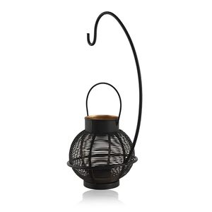Portavelas de Hierro con Marco Metálico y Diseño Estilo Bambú para Decoración del Hogar - Product Image 5