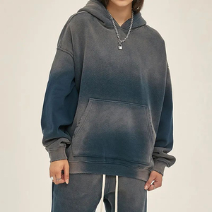 Ensemble de survêtement décontracté pour homme, coupe classique, couleur unie, avec logo personnalisé, réfléchissant, délavé à l'acide, fermeture éclair, deux pièces, hiver - Product Image 4