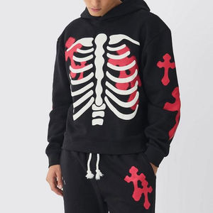 Custom <b>Men's</b> Winter Solid Cotton Tracksuit Windbreaker Sport <b>Jacket</b> <b>Pullover</b> TrackSuit Jogging Causal Wear Hoodie Set - Product Image 4