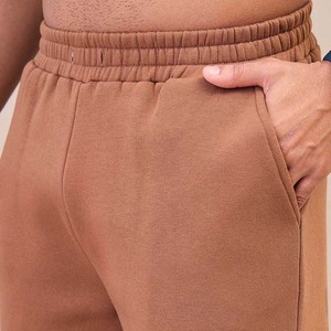 Survêtement à capuche marron pour homme, coupe droite, couleur unie, décontracté, avec poches latérales, fermeture à cordon, idéal pour l'automne - Product Image 5