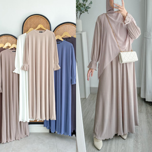 เดรสลำลองจีบระบายพรีเมียมสำหรับผู้หญิง - Product Image 1