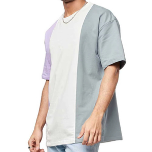 High Quality 100% Cotton Men's Blank T-Shirt Custom Front Printed Breathable Eco-Friendly Oversize Crew <b>Neck</b> <b>Light</b> Knitted Long - Product Image 4