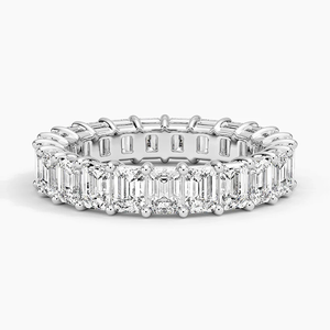Anillo de Boda de Plata de Ley 925 con Baño de Oro y Moissanita Brillante para Mujer, Joyería Fina para Aniversario o Compromiso - Product Image 2