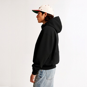 Sudadera con Capucha de Invierno para Hombre, Talla Grande, 100% Algodón, Color Gris Oscuro, de Alta Calidad, con Logotipo Personalizable, Envío Rápido, Corte Regular - Product Image 3