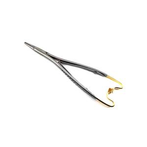 Portaagujas Mathieu T.C. Dorado 170mm 20-450-170, Instrumento Quirúrgico Manual Reutilizable de Acero Inoxidable para Sutura de Precisión Hermann - Product Image 4