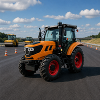 Tracteur dynamique 80 CV 4x4 avec cabine climatisée, moteur à couple élevé, système hydraulique robuste, puissance de levage élevée, fonctionne parfaitement