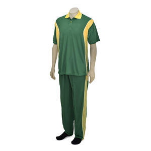 Uniformes de Cricket Personalizados al por Mayor con Logotipo, Conjunto de Chándal de Poliéster Ecológico y Duradero, Camisetas y Pantalones para Equipos Profesionales - Product Image 2