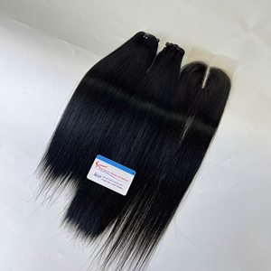 Paquetes de cabello crudo vietnamita Hot Deal con cierres de encaje transparente HD y frontales de Thanh an Hair listos para enviar - Product Image 2