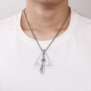 Pendentifs en acier Damas, style le plus récent, best-sellers, concevez votre propre produit, pendentifs en acier Damas - Product Image 2