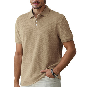 เสื้อเชิ้ตผู้ชายสั่งทำขายส่ง ผ้าฝ้ายพรีเมียม แห้งเร็ว 220 กรัม สำหรับเล่นกอล์ฟ ปักโลโก้ รับผลิตแบบ OEM ODM แบรนด์ส่วนตัว - Product Image 5