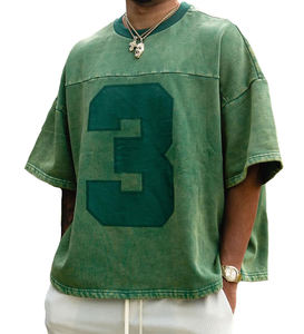 Camisetas Unisex de Algodón Pesado con Estampado Vintage y Lavado Ácido, Estilo Oversize Holgado con Hombros Caídos, Tallas Grandes, Colección 2026 - Product Image 5