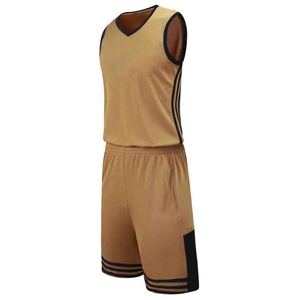 Uniforme de basket-ball bleu, rouge, marron, maillots de basket-ball pour hommes et femmes, chemises et shorts d'extérieur - Product Image 6