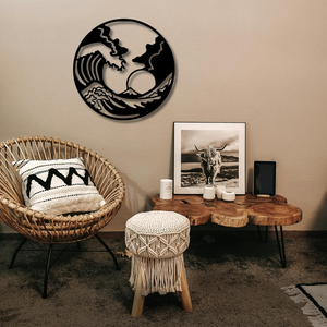 Élégante décoration murale en métal « Grande Vague » - Product Image 2