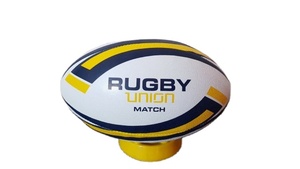 High Quality Size 5 Rugby Union Match <b>Ball</b> Custom Design with Strong Rubber Grip - Product Image 6