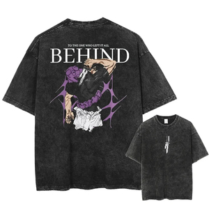 เสื้อยืดคอตตอนสั่งทำระดับไฮเอนด์ ลายกราฟิกปลาอนิเมะญี่ปุ่น ทรงหลวม สไตล์สตรีทแวร์ จากผู้ผลิต - Product Image 5