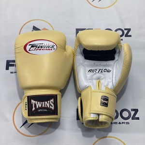 Guantes de Boxeo Twins Color Piel, Cuero Genuino de Vaca, Cierre de Gancho y Bucle, Transpirables, Equipo de Entrenamiento para Adultos, Sparring en Gimnasio - Product Image 2