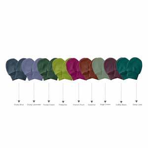 Mitaines pour bébé en coton doux 95% bambou, 5% élasthanne Protection contre les griffures pour les nouveau-nés et les nourrissons - Product Image 6
