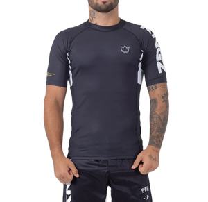 High Quality OEM Compression MMA Rash Guard with Spandex/Polyester Material Custom Design for <b>Men's</b> Adult Optimal Performance - Product Image 1