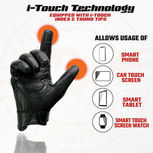 Guantes de Motocicleta de Cuero de Alta Calidad, Cómodos, Multicolores, Protección Completa para los Dedos, Ligeros, de Secado Rápido, con Etiqueta Personalizada - Product Image 2