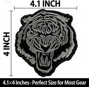 Patch brodé personnalisé, conception de logo sur mesure, patchs brodés 2D 3D à coudre ou thermocollants pour vêtements, vestes, chapeaux, sacs fourre-tout - Product Image 2