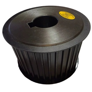 Poulie de distribution OEM 55AT10 à 55 dents la plus vendue avec alésage et rainure pour clavette et moyeu, largeur de courroie personnalisée, séries populaires AT5/AT10/AT20 - Product Image 1