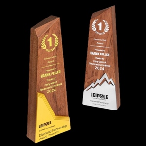 Premio atemporal artesanal de madera y acrílico Reconocimiento exquisito por logros y excelencia sobresalientes - Product Image 4