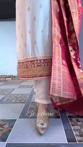 Pure Kanjivaram <b>Silks</b> <b>kurta</b> With Embroidery Coding Give Elegant Look For Women Buy Direct From Indian Supplier - Product Image 2