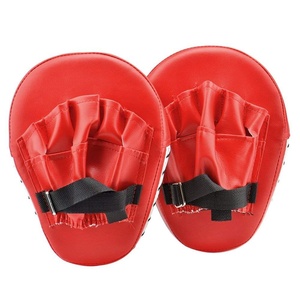 New Arrival Professional Kickboxing Focus Mitts Genuine Leather Curved Punching Training Pad Boxing Focus Mitts - Product Image 2