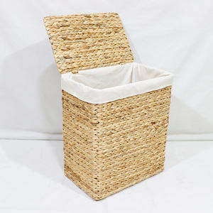 Panier-cadeau rectangulaire en jacinthe d'eau, panier-cadeau de spa en vrac, panier vide en saule, grande boîte-cadeau personnalisée - Product Image 1