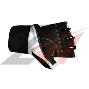 Custom White Black Neoprene Weight Lifting Gloves <b>Half</b> Finger Non <b>Slip</b> Wrist Support Gym Gloves OEM Supplier Factory Direct OEM - Product Image 2