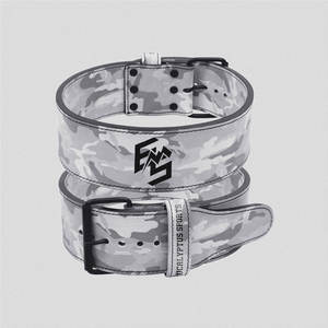 Cinturón de levantamiento de pesas personalizado con logotipo bordado personalizado, cinturón de levantamiento de pesas de una sola punta de 10mm con diseño de camuflaje negro, servicios OEM,ODM - Product Image 2