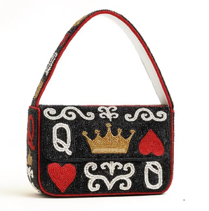 Bolso de Hombro Azul de Pana con Patrón de Gato Durmiente Bordado, Correa Única, Cierre Magnético, Bolso de Moda para Mujer - Product Image 3