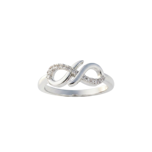 Anillo de Regalo de San Valentín con Moissanita Infinita, Plata de Ley 925, Corte Brillante Redondo, Anillo de Promesa de Boda Hecho a Mano - Product Image 1