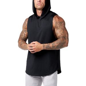 Vêtements de fitness pour hommes, vêtements athlétiques respirants en bambou, vêtements de sport, de gymnastique, de course, débardeurs, sweats à capuche sans manches pour hommes - Product Image 3