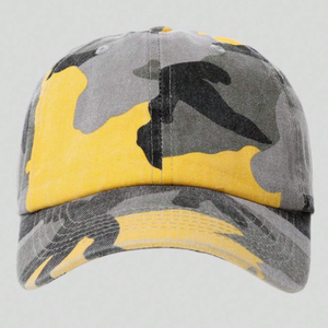 Gorra de béisbol de 6 paneles personalizable de camuflaje vintage, sombrero de papá ajustable, logotipo bordado, lona de moda para ropa de calle y ciclismo - Product Image 2