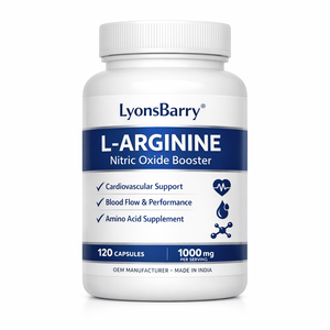 Cápsulas de L-Arginina para Aumentar el Óxido Nítrico, Soporte Cardiovascular, Flujo Sanguíneo, Suplemento para el Rendimiento, Fabricante OEM, India - Product Image 2