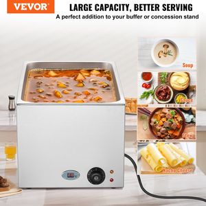 Scaldavivande Elettrico Commerciale 19QT Bain Marie 1200W in Acciaio Inossidabile per Buffet, Attrezzatura per Mantenere Caldi e Riscaldare Alimenti - Product Image 2
